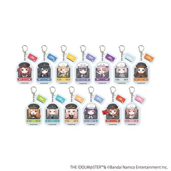 専用 アイドルグッズ 学園アイドルマスター_パーツ付きアクリルキーホルダー03/駅員風衣装