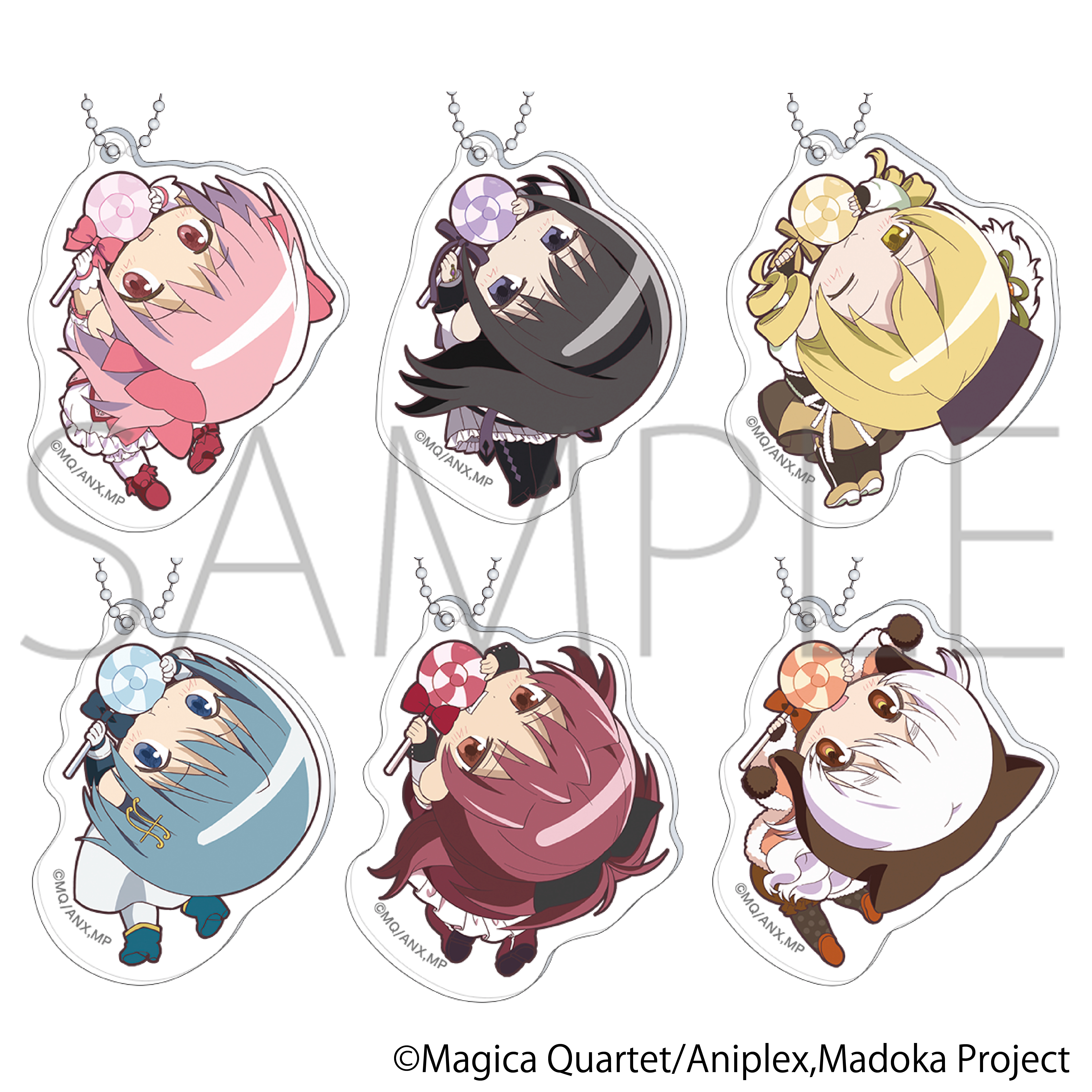 魔法少女まどか☆マギカ_かぷりっこアクリルキーホルダーコレクション 【BOX／6個入り】