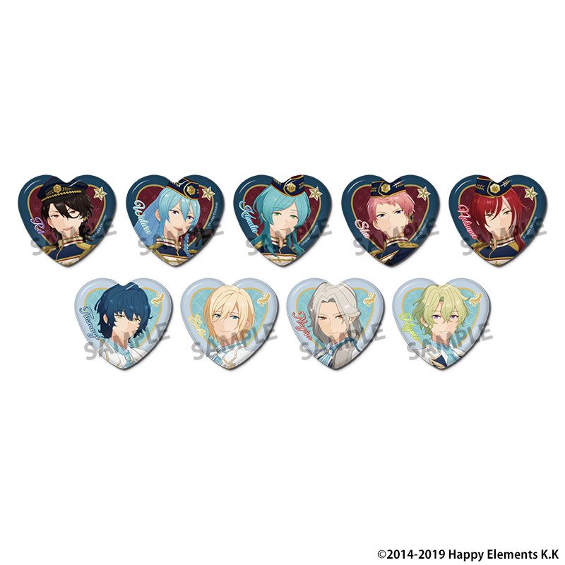 あんスタ 礼瀬マヨイ オムライス絵柄 ハート缶バッジ あんさんぶるスターズ!!追憶セレクション_エレメント トレーディング