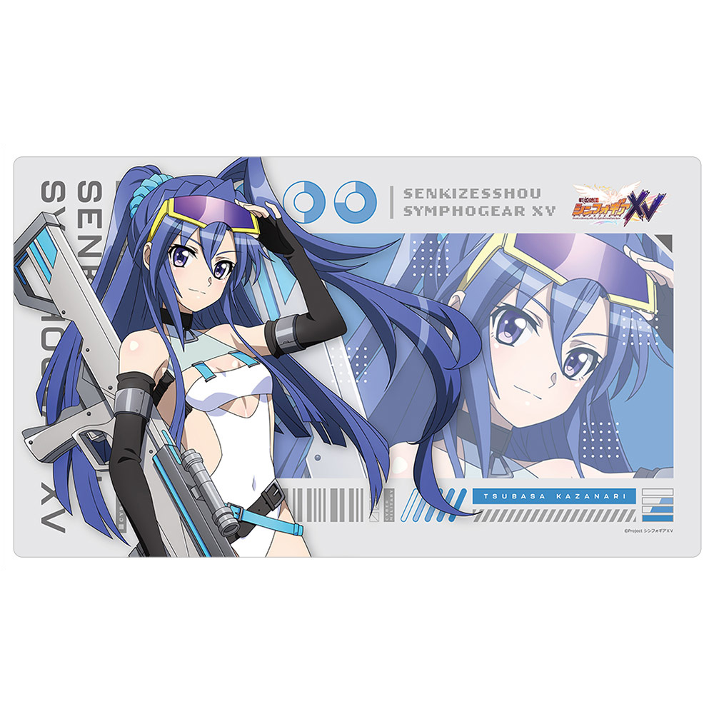 戦姫絶唱シンフォギアXV_描き下ろしラバーマット(翼/サイバーミリタリー)