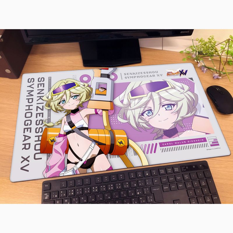 戦姫絶唱シンフォギアXV_描き下ろしラバーマット(キャロル/サイバー