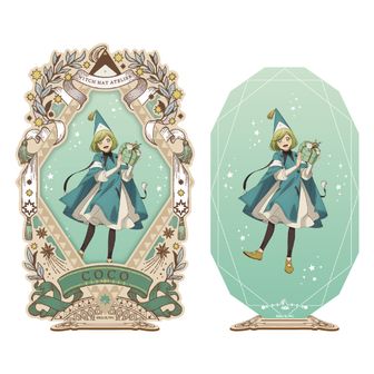 とんがり帽子のアトリエ_コルクコースター03/ランプの浮き灯りの魔法陣