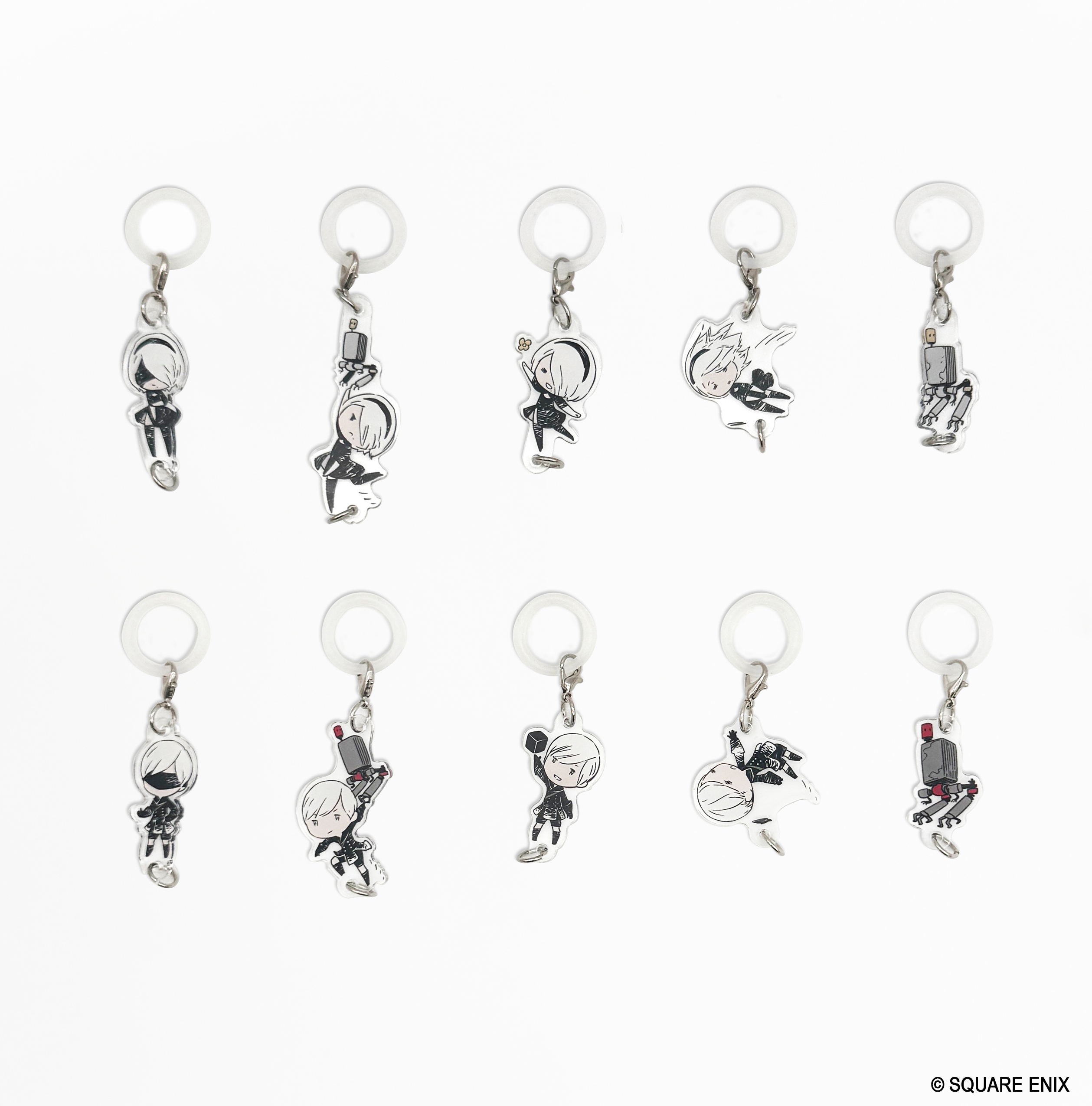 NieR:Automata_つながるゆらゆらアクリルチャーム 【BOX／10個入り