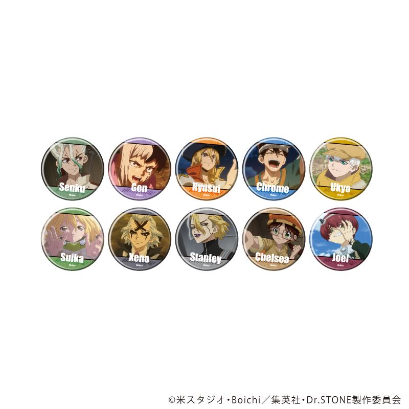 Dr.STONE_缶バッジ42/コンプリートセット(全10種)(場面写イラスト