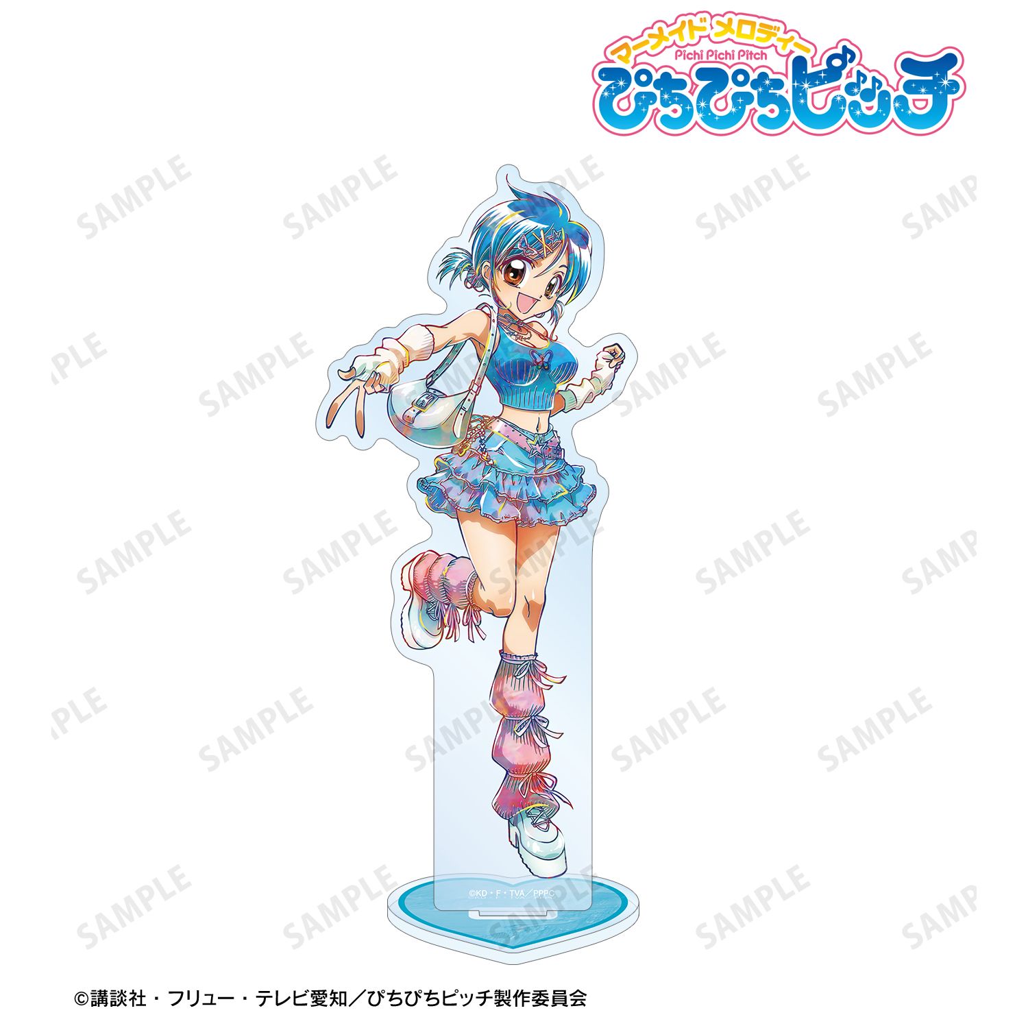 ぴちぴちピッチ_描き下ろし 宝生 波音 Y2Kファッションver. Ani-Art BIGアクリルスタンド