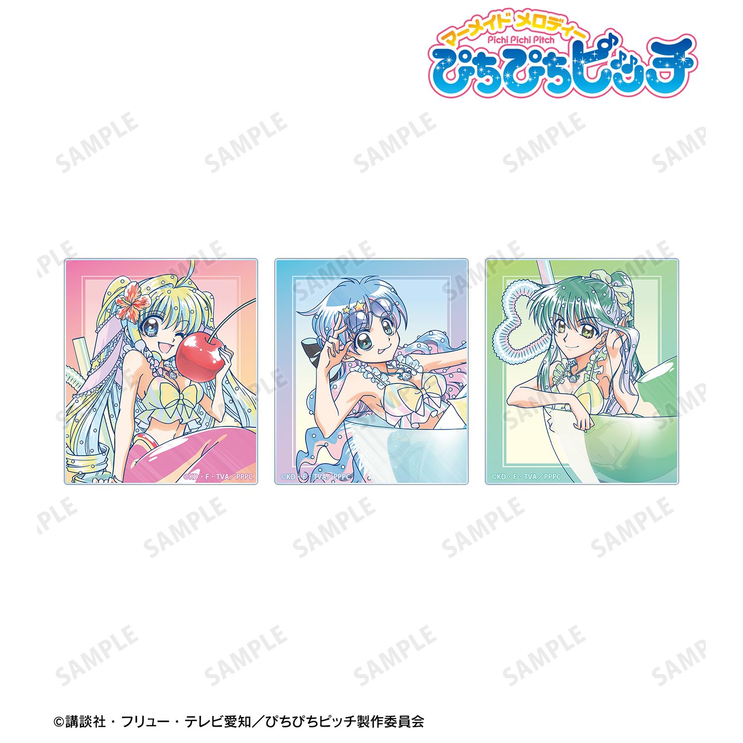 ぴちぴちピッチ_描き下ろし カクテルグラスver. Ani-Art clear label