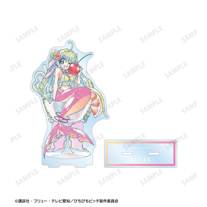 ぴちぴちピッチ_描き下ろし るちあ カクテルグラスver. Ani-Art clear