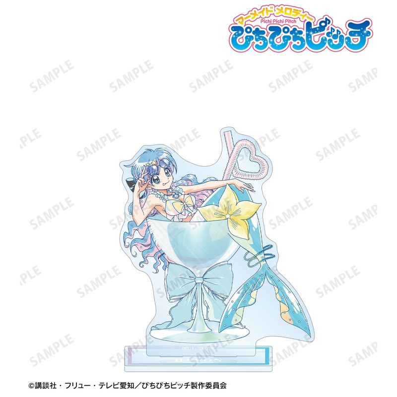 ぴちぴちピッチ_描き下ろし 波音 カクテルグラスver. Ani-Art clear