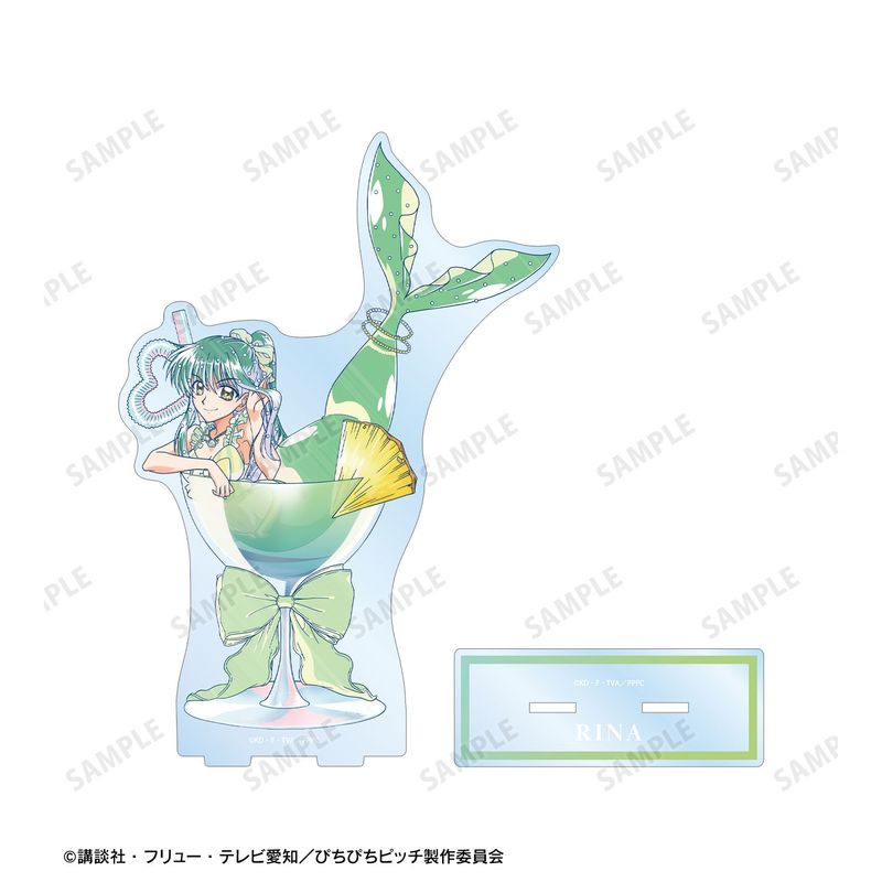 ぴちぴちピッチ_描き下ろし リナ カクテルグラスver. Ani-Art clear