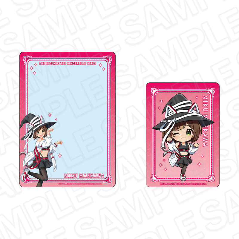 ミラクル☆ガールズ　抽選会　アクリルクロック　名刺サイズカード アイドルマスター シンデレラガールズ_硬質カードセット 前川みく