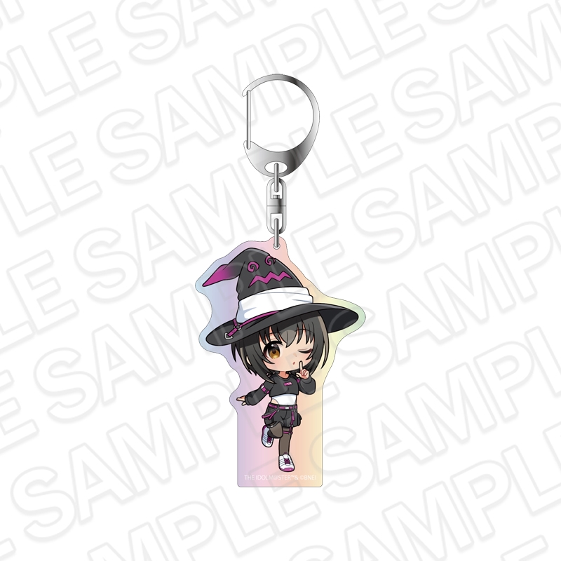アイドルマスター シンデレラガールズ_オーロラアクリルキーホルダー 小日向美穂 サイバーウィッチ ミニキャラ ver.