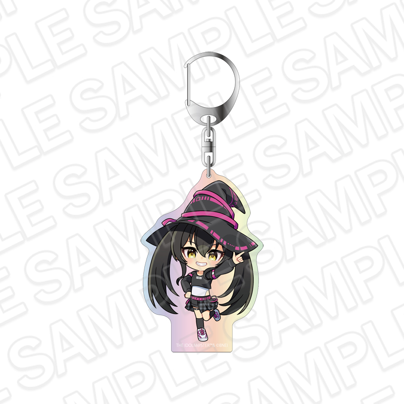 アイドルマスター シンデレラガールズ_オーロラアクリルキーホルダー 的場梨沙 サイバーウィッチ ミニキャラ ver.