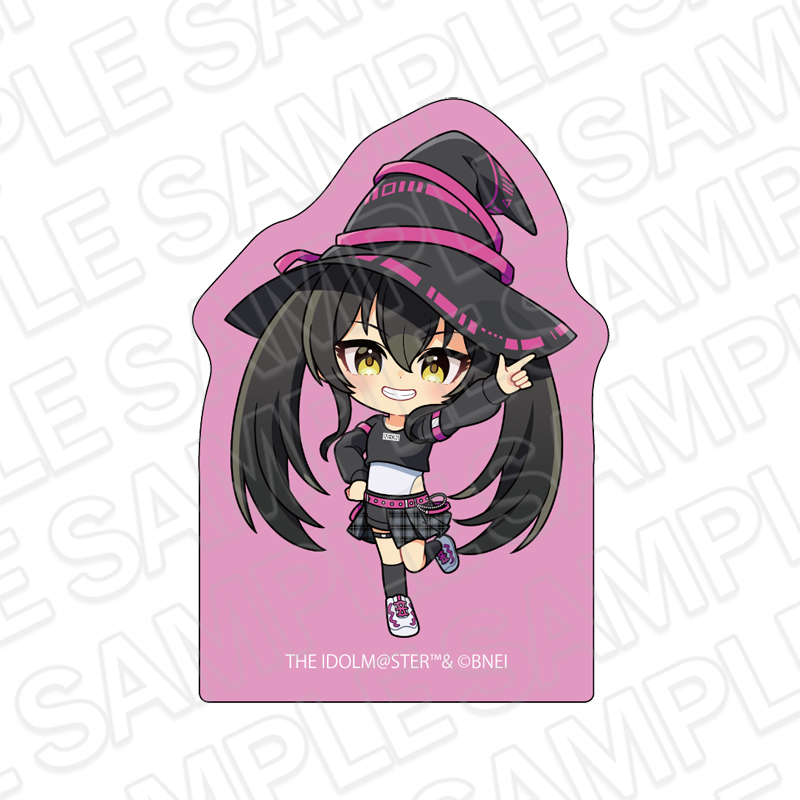 アイドルマスター シンデレラガールズ_ダイカットステッカー 的場梨沙 サイバーウィッチ ミニキャラ ver.