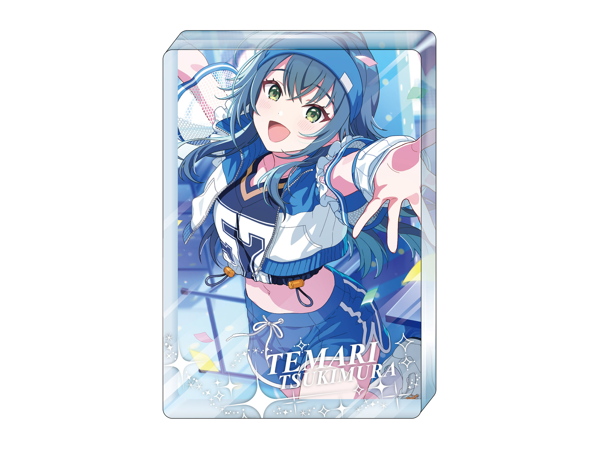 学園アイドルマスター_アクリルブロック 【がむしゃらに行こう!】月村 手毬 Ver.