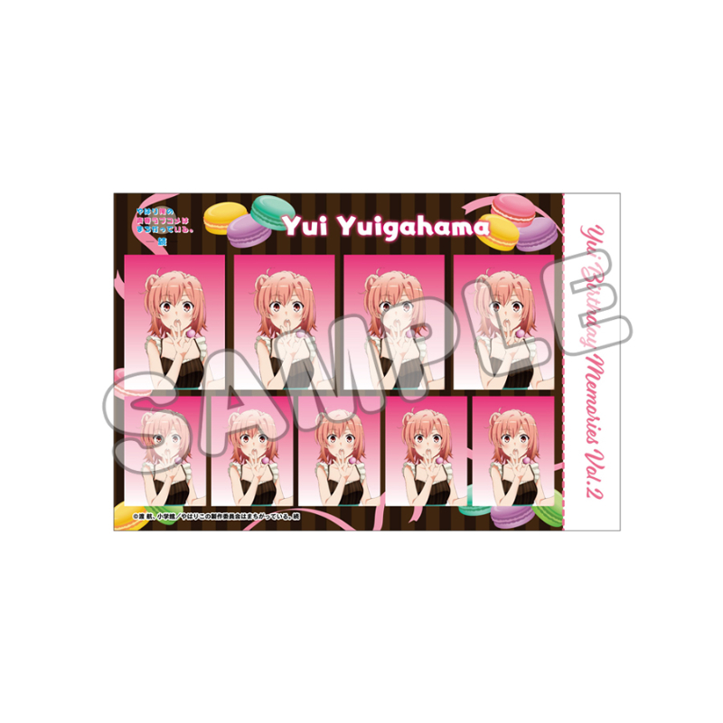 やはり俺の青春ラブコメはまちがっている。続_証明写真風ハーフカットステッカー／結衣／vol.2