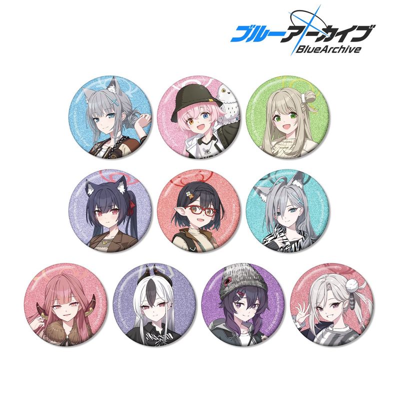 ブルーアーカイブ_トレーディンググリッター缶バッジ(単位