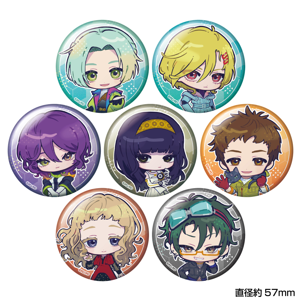グノーシア_トレーディングちびキャラグリッター缶バッジ