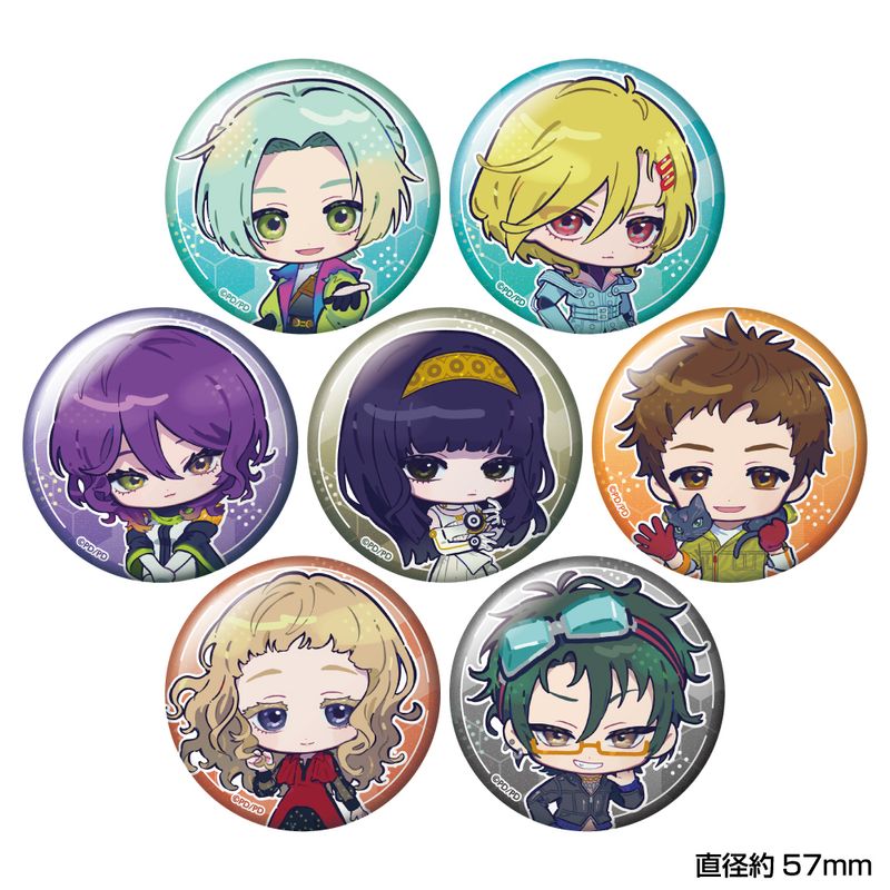グノーシア_トレーディングちびキャラグリッター缶バッジ