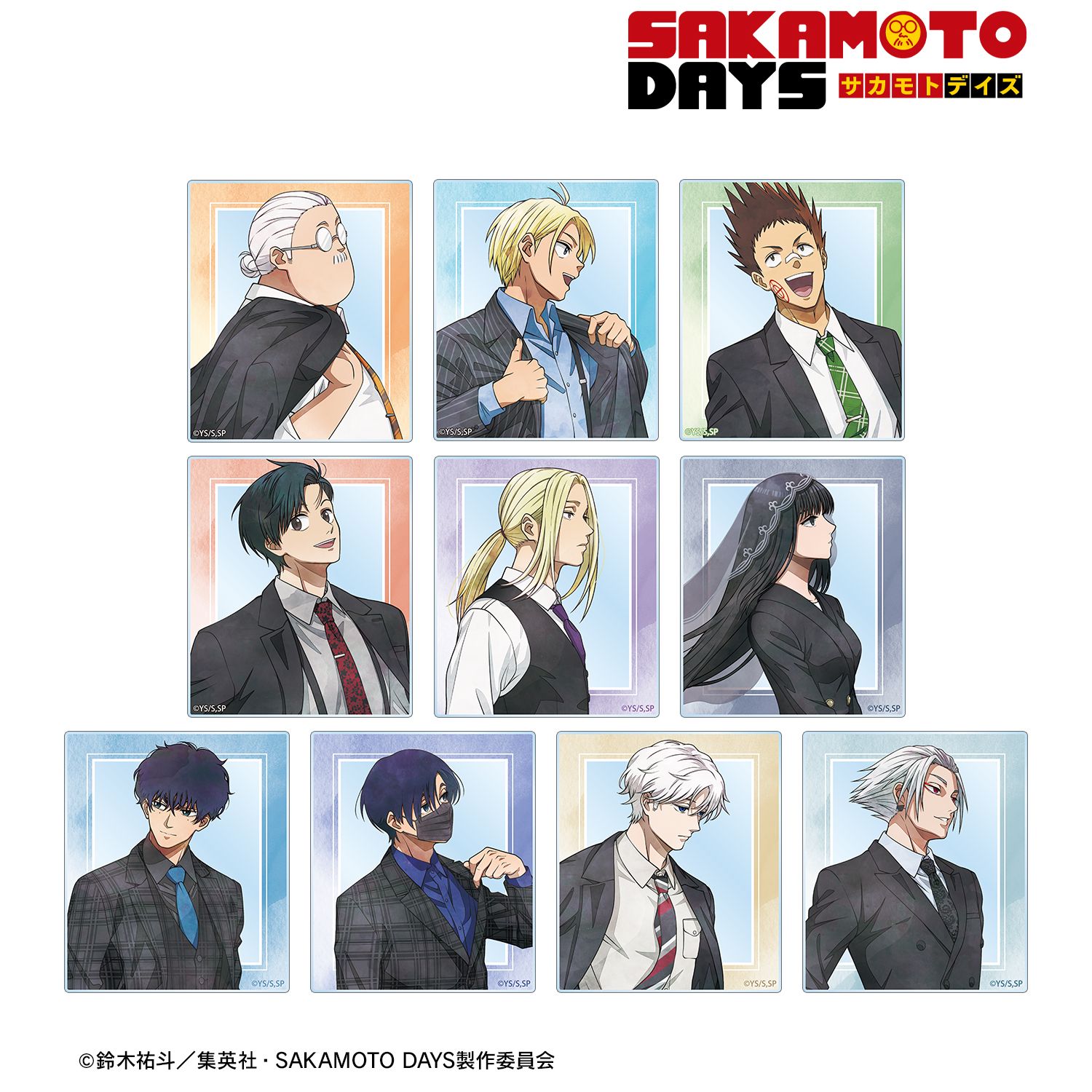 【完売品】サカモトデイズスーツの歩みトレーディングアクリルカードBOX全10種 SAKAMOTO DAYS_描き下ろし スーツの歩みver. トレーディングアクリル
