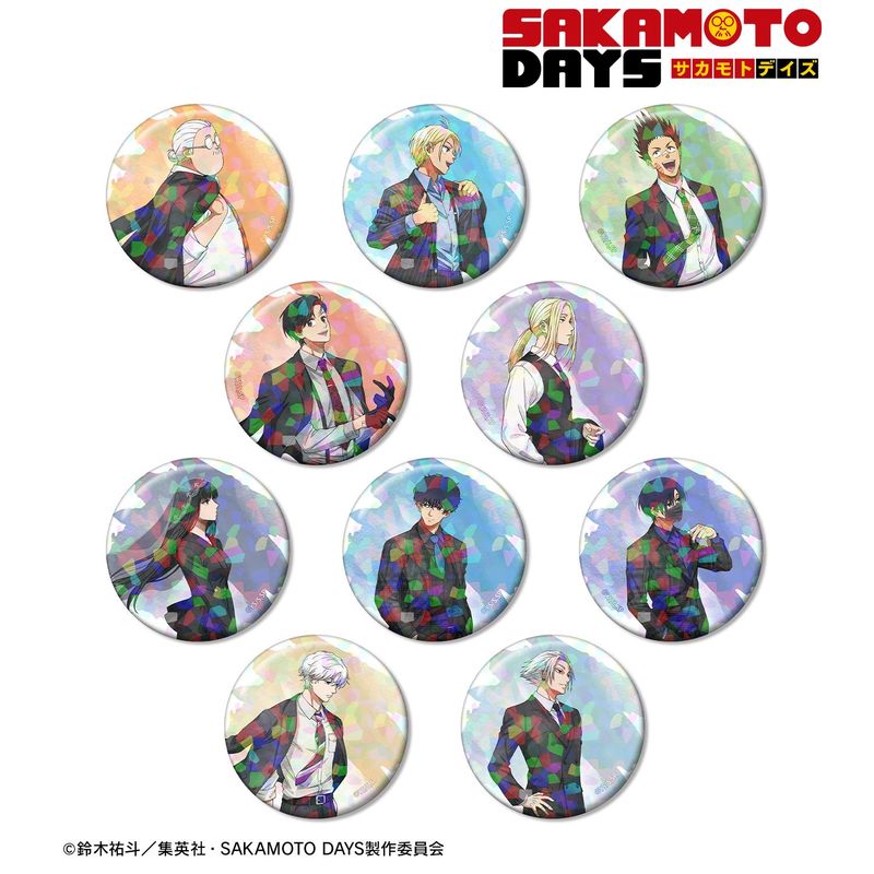 【特典付】サカモトデイズ 描き下ろしスーツの歩み ホログラム缶バッジ 全種BOX SAKAMOTO DAYS_描き下ろし スーツの歩みver. トレーディングホログラム