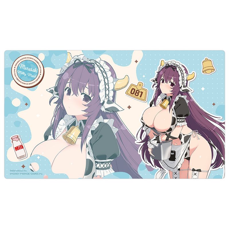 シノビマスター 閃乱カグラ NEW LINK_描き下ろしラバーマット(紫