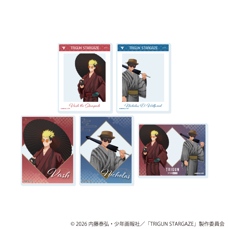 【新品】　トライガン　グッズセット TRIGUN STARGAZE_アクリルカード01/コンプリートセット(全5種)(描き