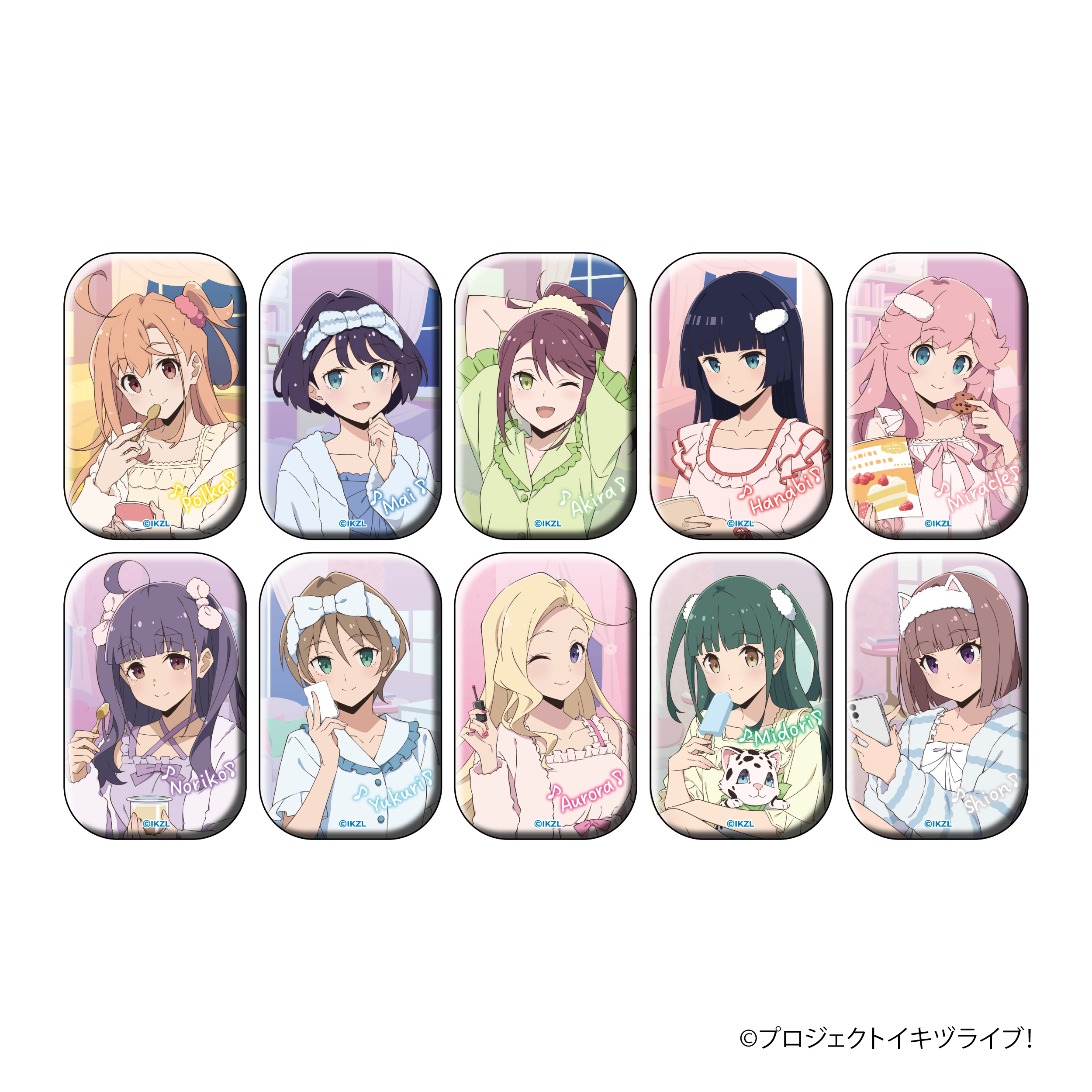 イキヅライブ！ LOVELIVE! BLUEBIRD_スクエアキャラバッジコレクション