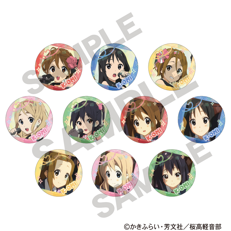 けいおん！_トレーディングホログラム缶バッジ 【コンプリートBOX／10