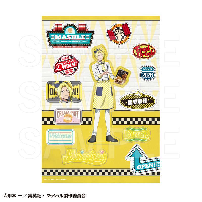 マッシュル-MASHLE-_PUMP UP DINER 3 ダイカットステッカー ライオ