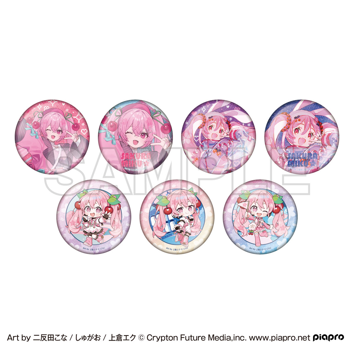 桜ミク×Shibuya Sakura Stage_トレーディング缶バッジ(全7種)【BOX／7