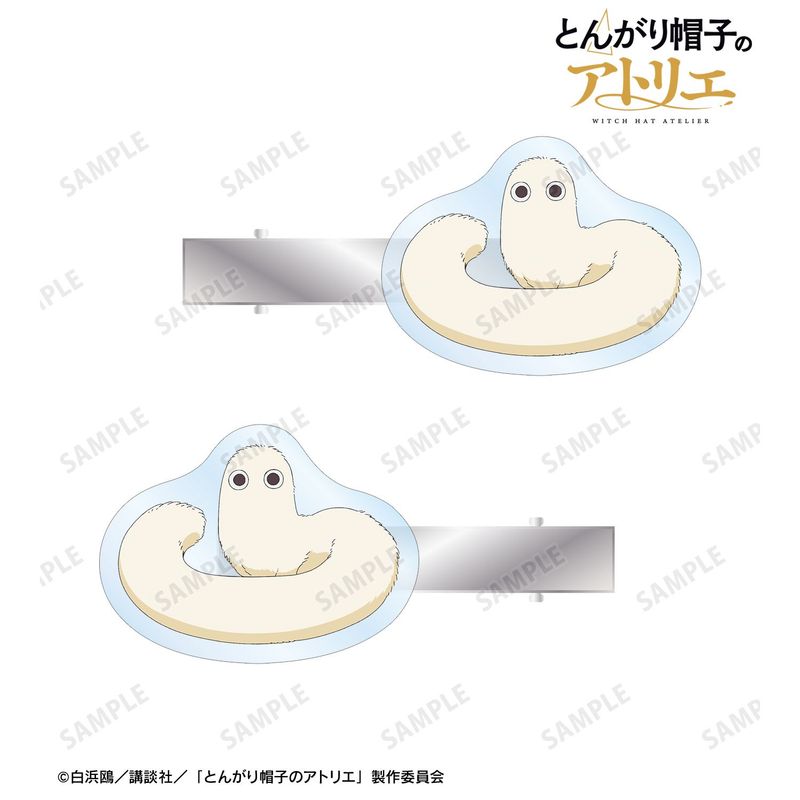とんがり帽子のアトリエ_フデムシ アクリルヘアクリップ2個セット