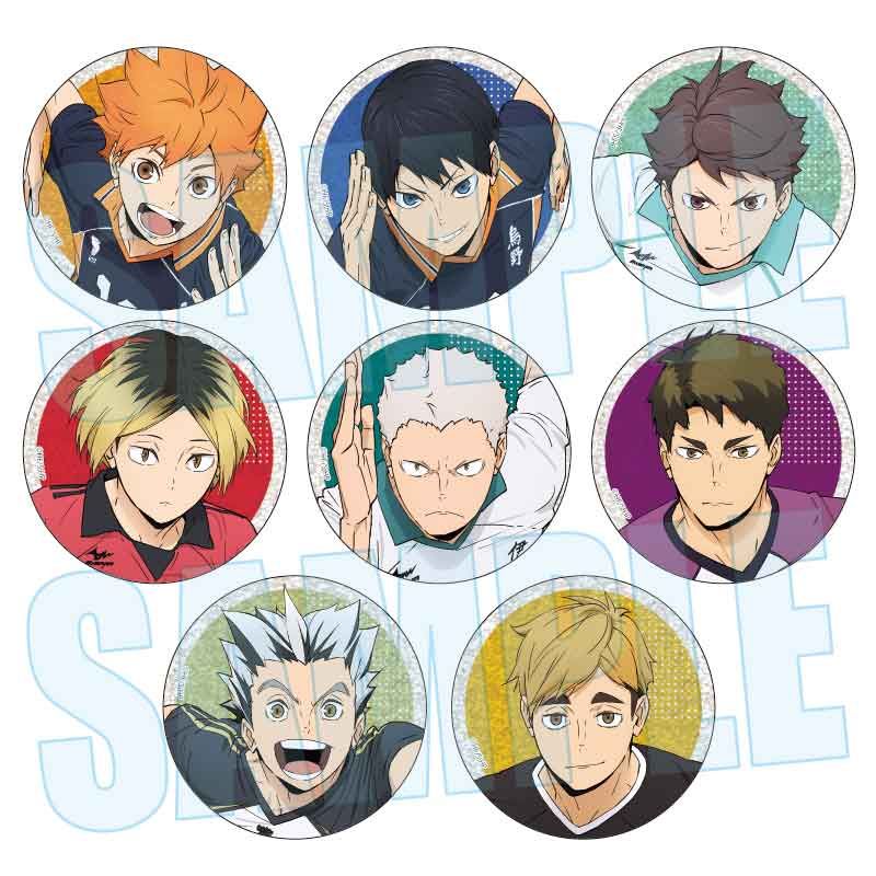 ハイキュー!!_トレーディンググリッター缶バッジ 10周年イベント