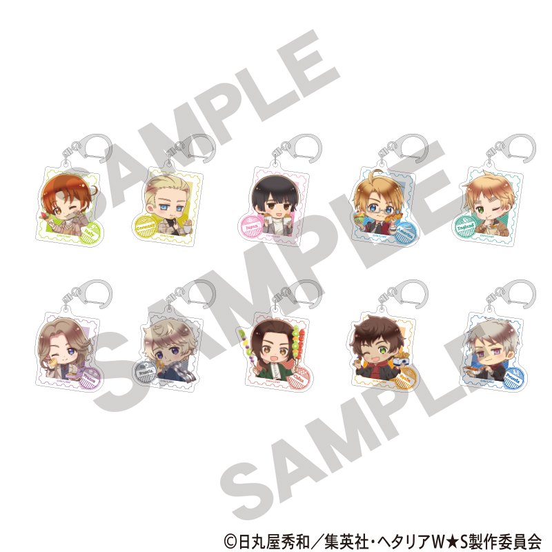 ヘタリア World☆Stars_トレーディングアクリルキーホルダー 食べ歩き