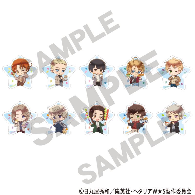 ヘタリア World☆Stars_トレーディングアクリルクリップ 食べ歩き
