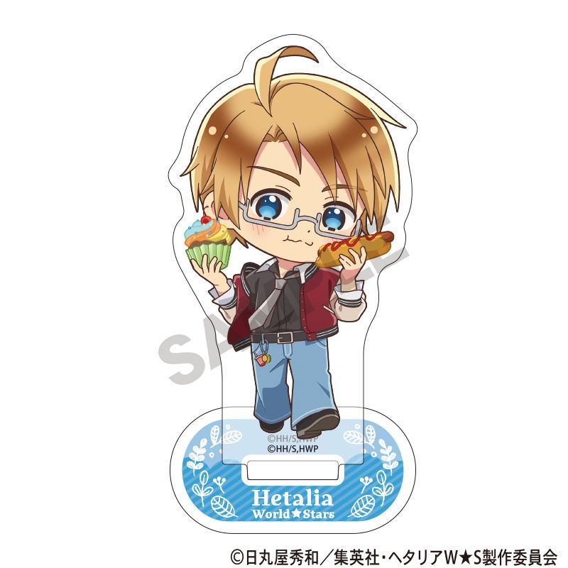 ヘタリア World☆Stars_アクリルスタンド アメリカ 食べ歩きグルメ