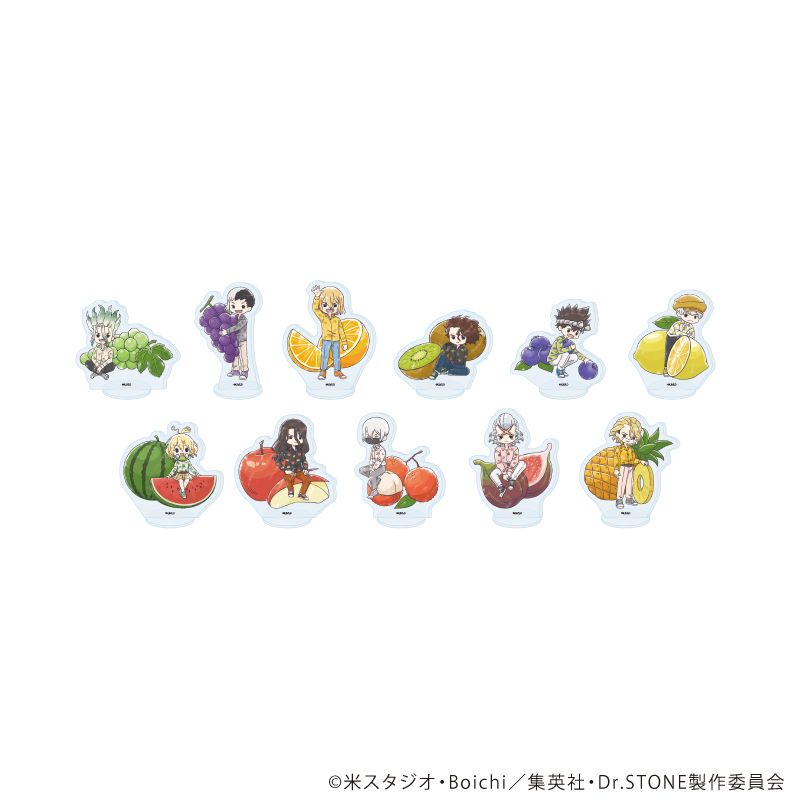 アクリルフォトスタンド　コンプ（メンバー全員4種コンプリ） Dr.STONE_アクリルぷちスタンド21/フルーツver. コンプリートセット(全