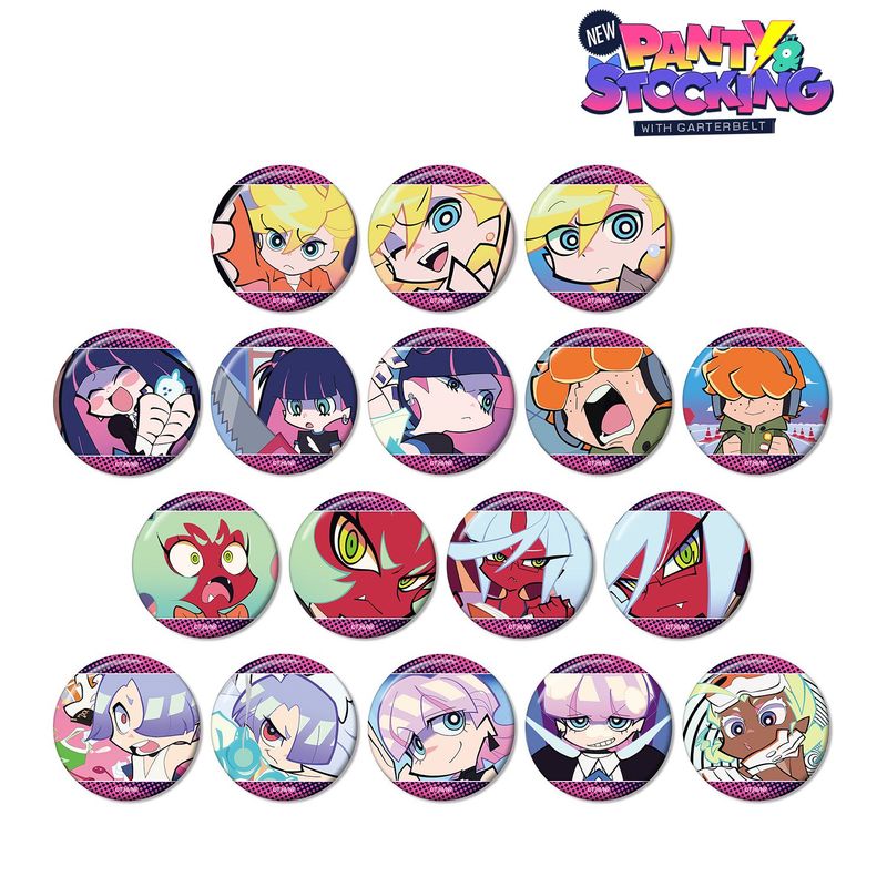 New PANTY ＆ STOCKING with GARTERBELT_トレーディング場面写缶バッジ