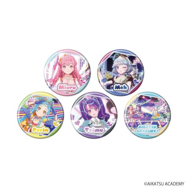 アイカツ 缶バッジ 3個 アイカツアカデミー！_缶バッジ03/コンプリートセット(全5種)(場面写