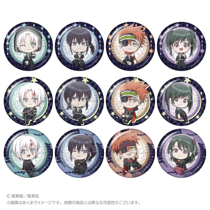 D.Gray-man 缶バッジ キャンバス ステータスカード D.Gray-man_トレーディング缶バッジ まるまどver. 【BOX／12個入り