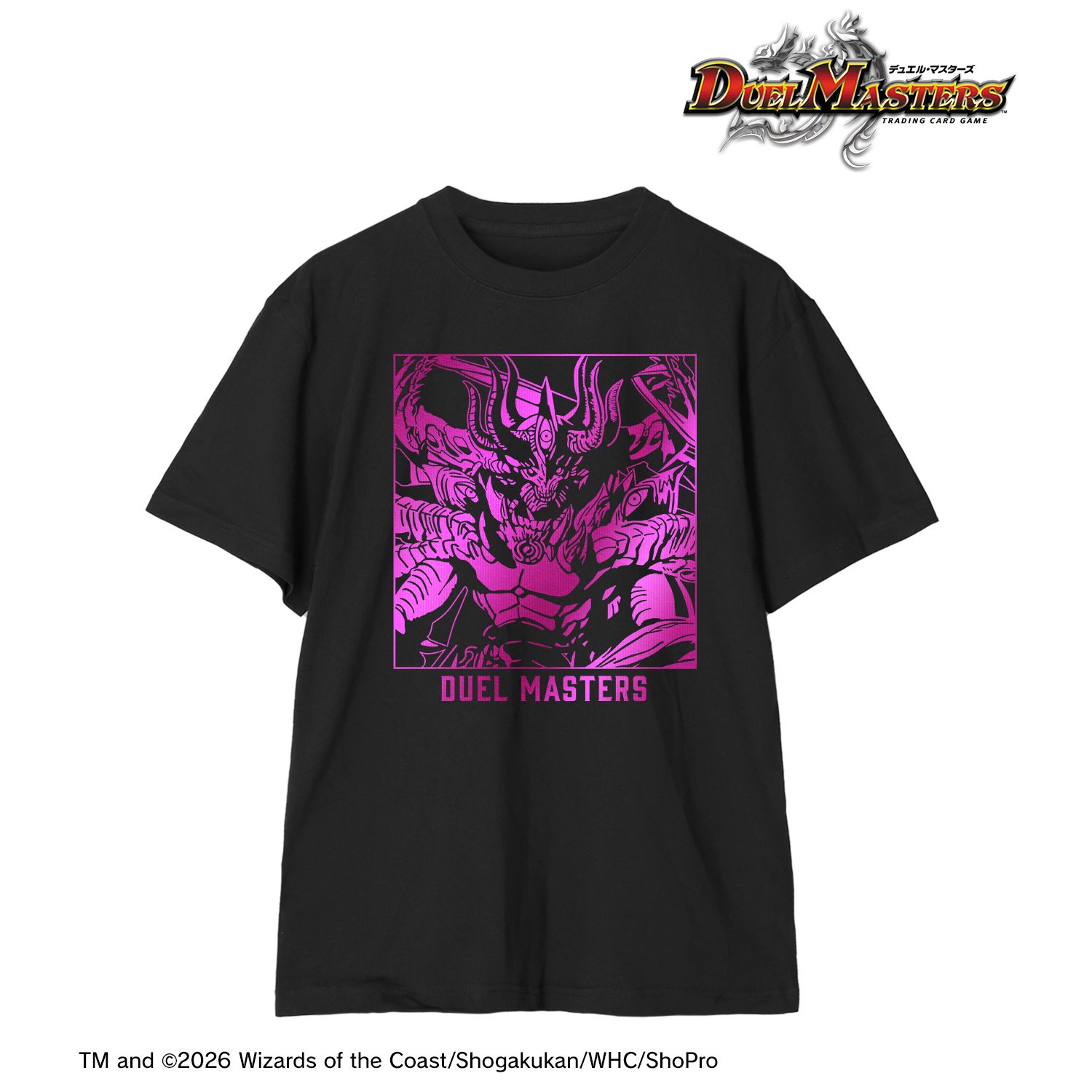 デュエル・マスターズ_サイズ/XL_深淵の逆転撃 箔プリントTシャツ