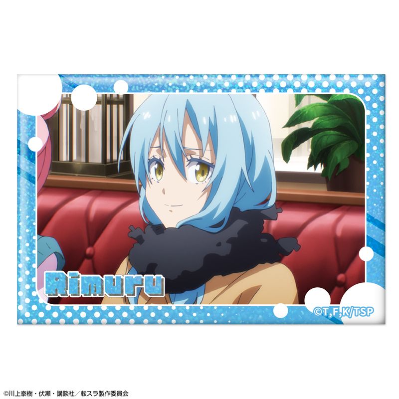 【転生したらスライムだった件】リムル スクエア缶バッジ ② 転スラ 転生したらスライムだった件_ホログラム缶バッジ Ver.3 デザイン02