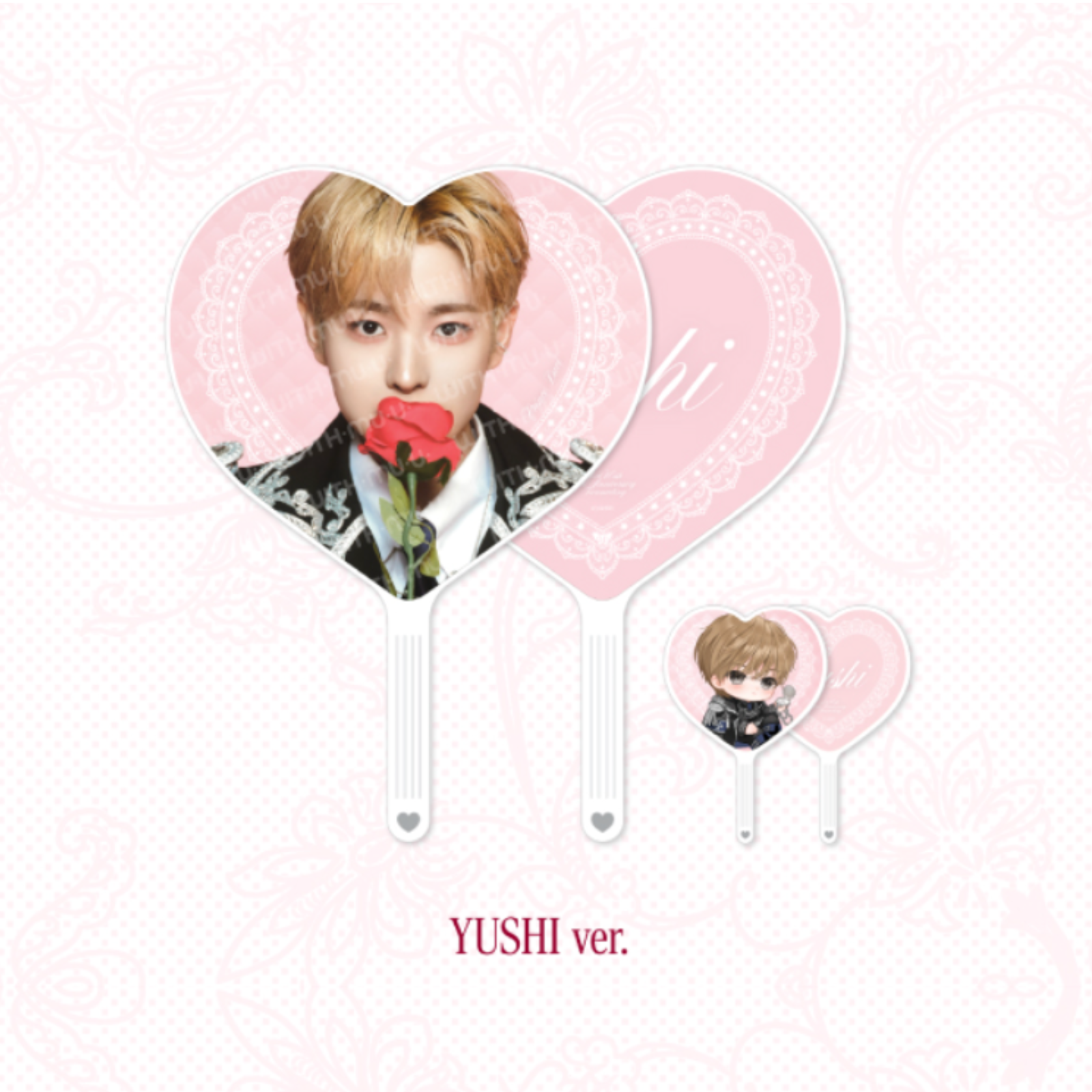 NCT WISH_YUSHI 부채_이미지 피켓 세트 / 2026 NCT WISH FANMEETING_6명의 왕자님에게 프로포즈되면 곤란해 버리지만