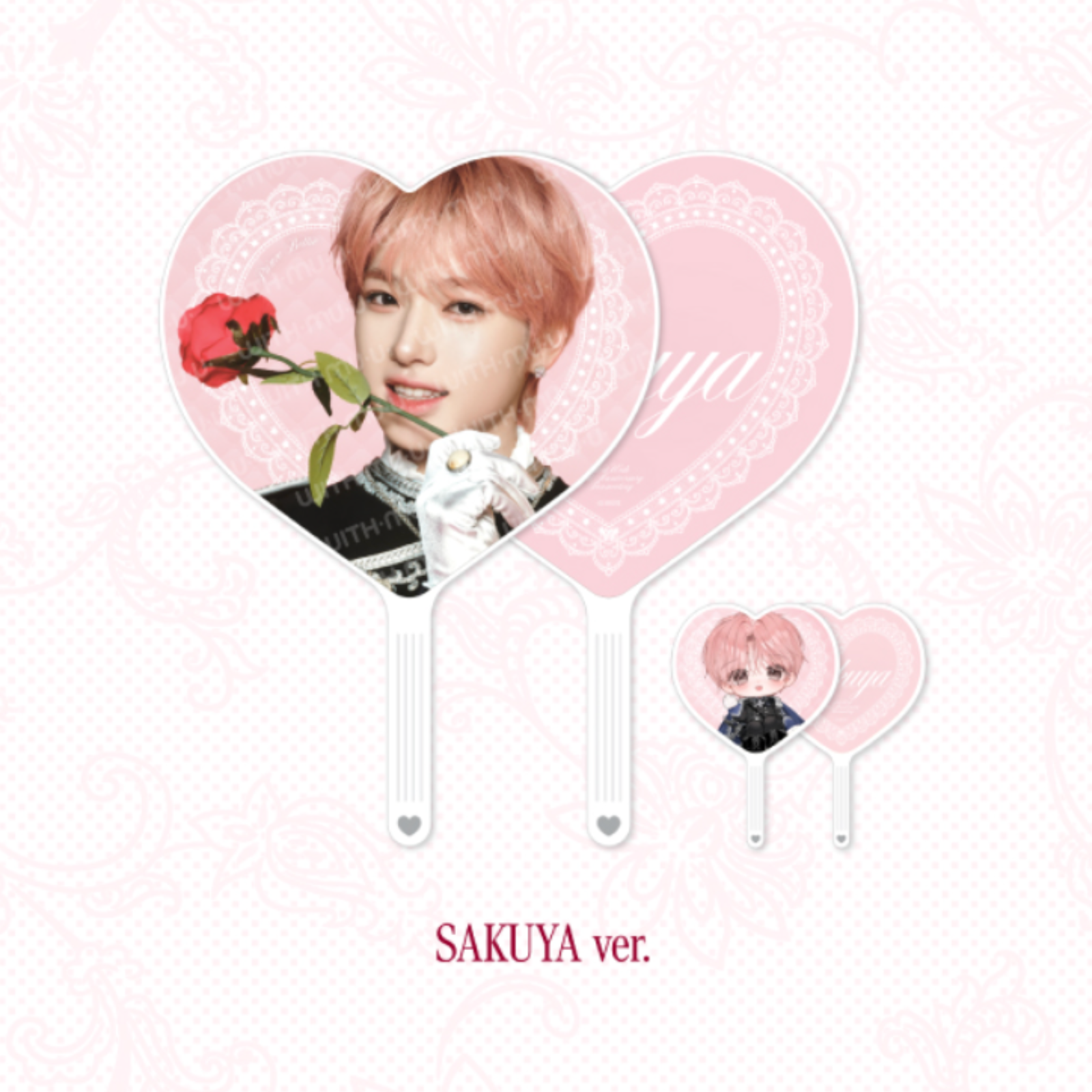 NCT WISH_SAKUYA 부채_이미지 피켓 세트 / 2026 NCT WISH FANMEETING_6명의 왕자님에게 프로포즈되면 곤란해 버리지만