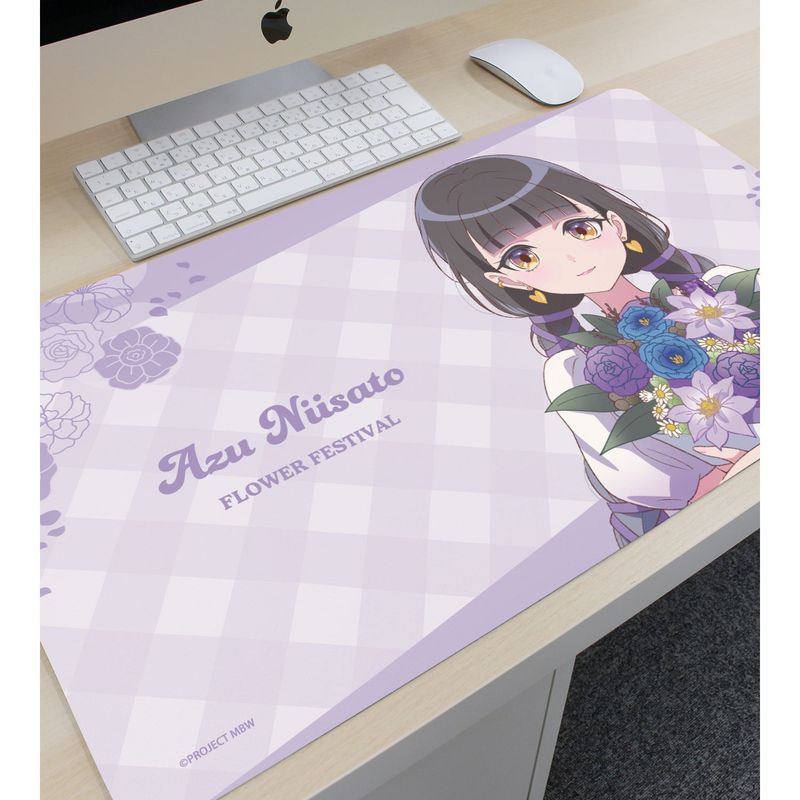 前橋ウィッチーズ 新里アズ 花祭りver. デスクマット 前橋ウィッチーズ_描き下ろし 新里アズ 花祭りver. マルチデスクマット
