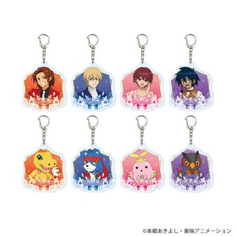 デジモンセイバーズ　キーホルダー　フジテレビ デジモンセイバーズ_アクリルキーホルダー01/コンプリートセット(全8種