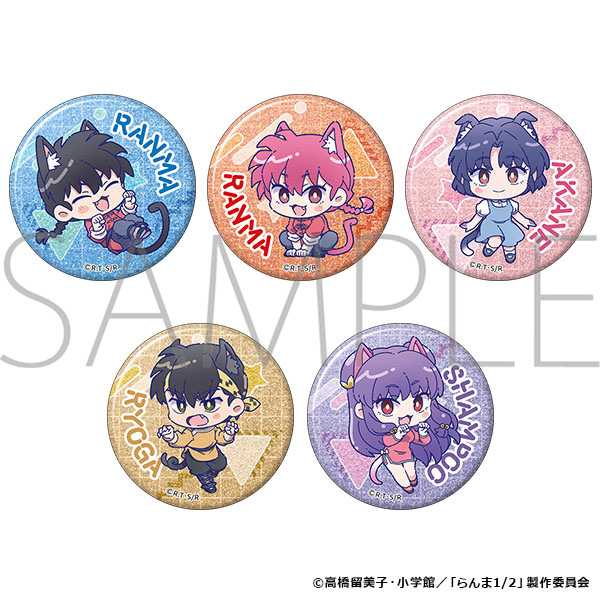 らんま1/2_キラキラキャラバッジコレクション 【BOX／5パック入り
