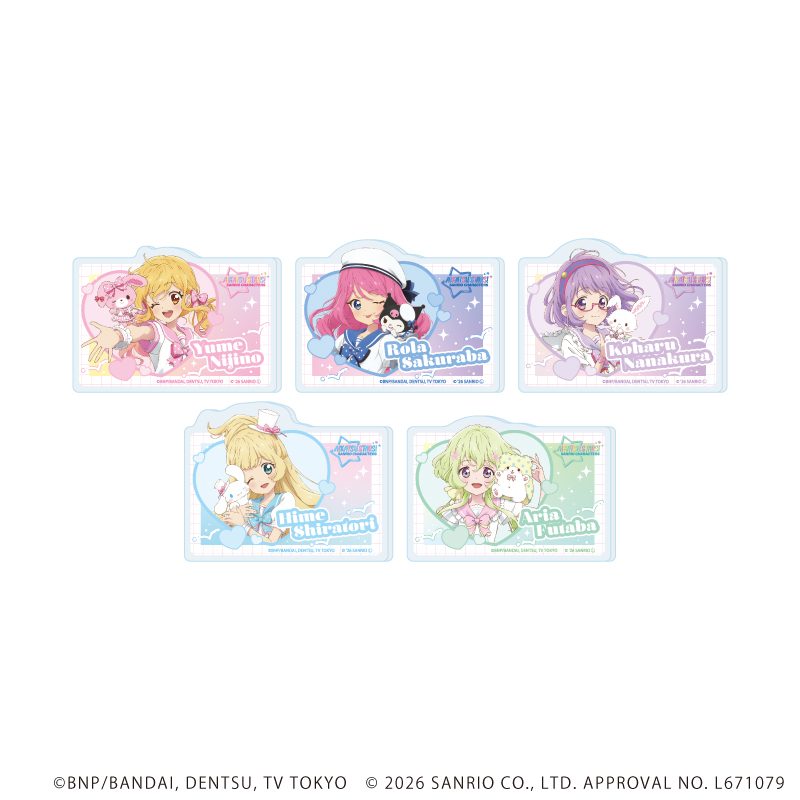 アイカツスターズ！×サンリオキャラクターズ_アクリルプレートバッジ01