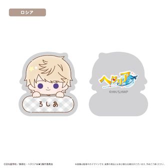 ヘタリア World☆Stars_BIGホログラム缶バッジ パステルフラワーコーデ