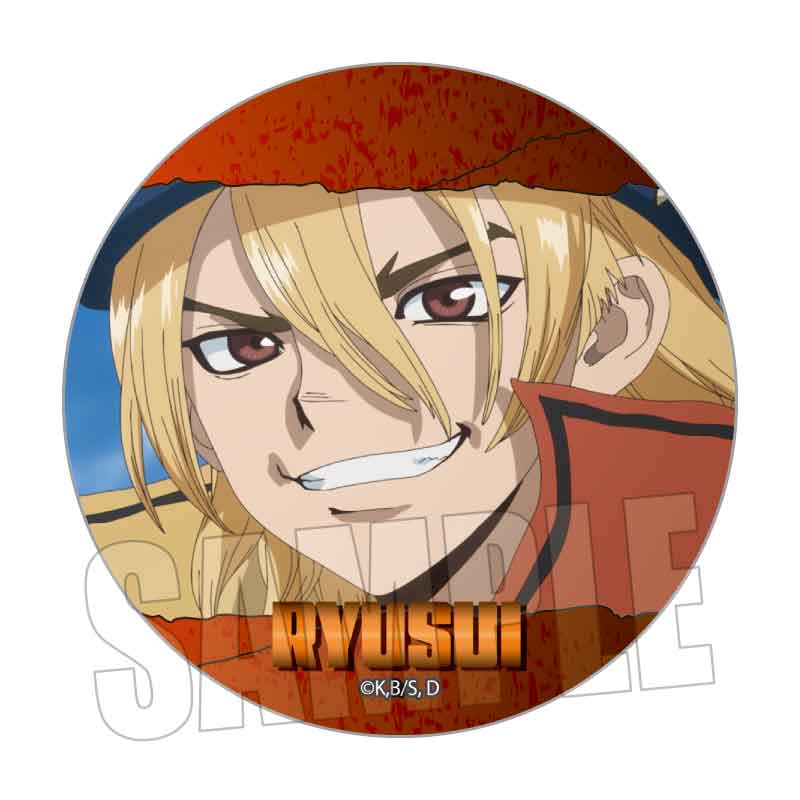 Dr.STONE_メモリーズ缶バッジ 七海 龍水A | Dr.STONE（ドクター