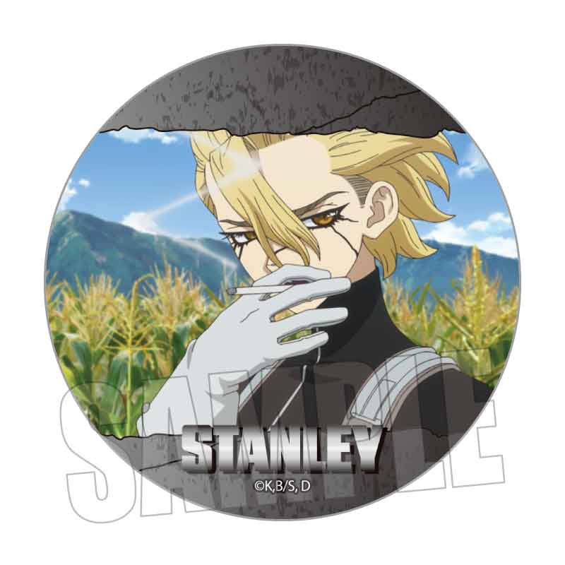 Dr.STONE_メモリーズ缶バッジ スタンリー・スナイダーA | Dr.STONE